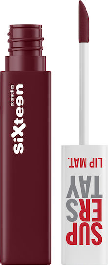 Sixteen Cosmetics Liquid Lipstick Matte 126 Rouge 4.5ml