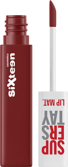 Sixteen Cosmetics Υγρό Κραγιόν Matte 128 Chestnut 4.5ml