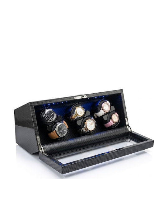Automatic Watch Winder 6 Carbon Iuni Watches