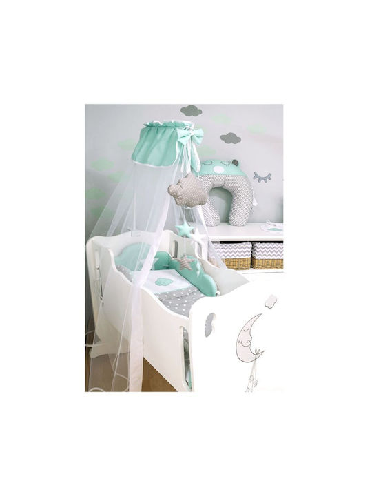 Baby Star Baby Sheets Set Cradle Cotton Mint Green 3pcs