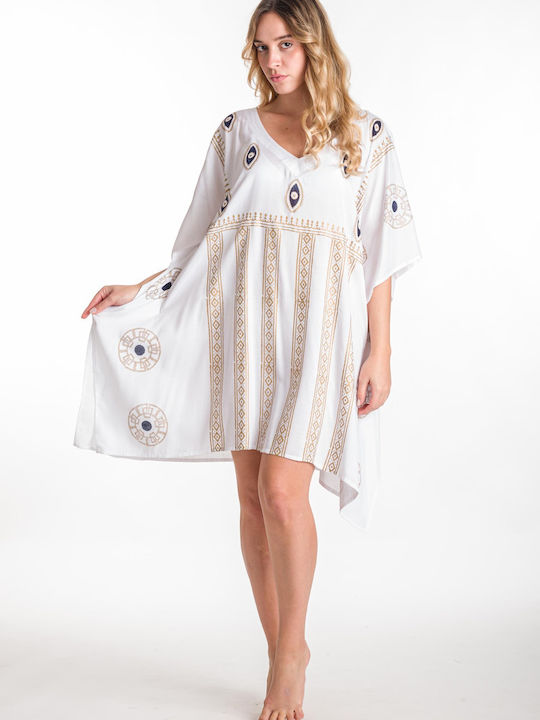 Rima Beachwear Feminin Caftan de Plajă Alb