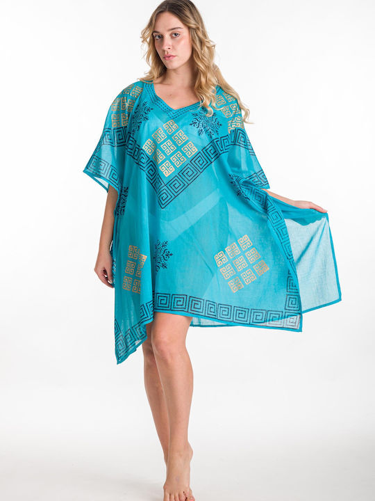 Rima Beachwear Feminin Caftan de Plajă Turcoaz