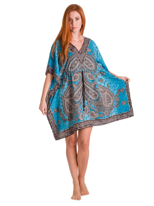 Rima Beachwear Feminin Caftan de Plajă Turcoaz