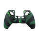 Silikon-Controller-Hülle Ps5 Grün-Schwarz Camouflage