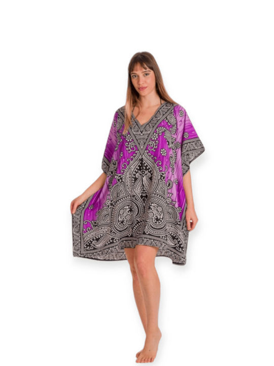 Rima Beachwear Damen Kaftan Strand Lila