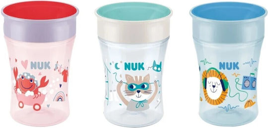 Nuk Παιδικό Ποτηράκι Evolution Magic Cup από Σιλικόνη Κόκκινο 230ml για 8m+