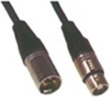Tele XLR Cable XLR Male - XLR Female Black 10m CR-675-145-10M
