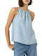 Tiffosi Women's Blouse Sleeveless Blue