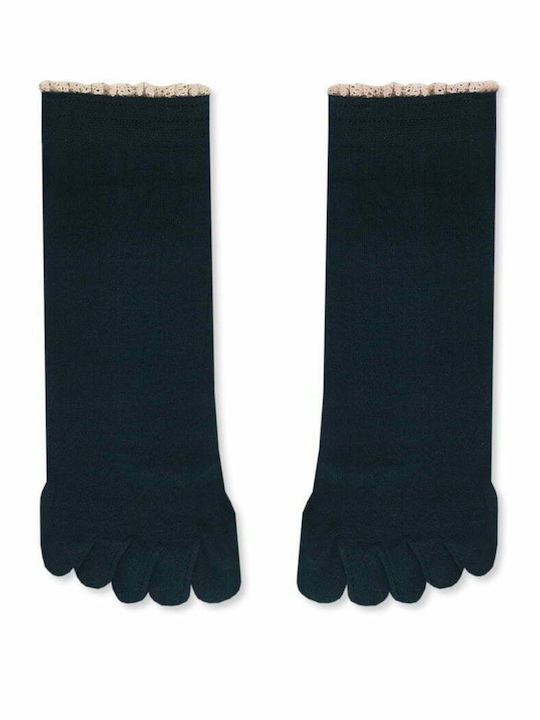 Ytli Βαμβακερή Κάλτσα Δάχτυλα Toe Socks Δαντέλα Ytli Βαμβακερή Κάλτσα Δάχτυλα Toe Socks Δαντέλα