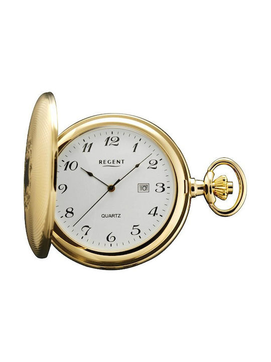 Regent Watch Pocket Battery Gold