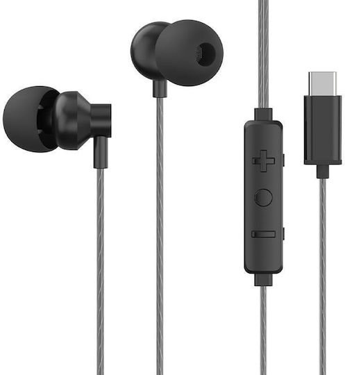 HP Dhh-1127 În ureche Handsfree cu două căști cu mufă USB-C Negru
