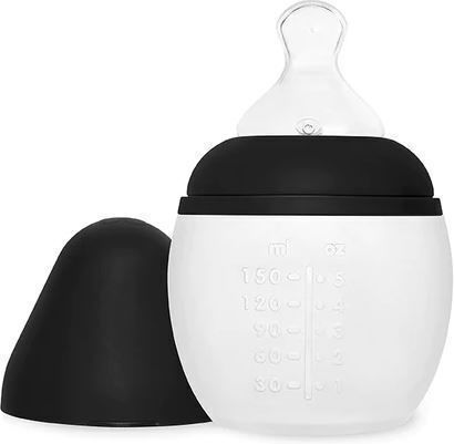 Elhee Plastikflasche Gegen Koliken mit Silikonsauger für 0+, 0+ m, Monate Black 150ml