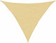 vidaXL Триъгълник Shade Sail Бежов с PU покрити...