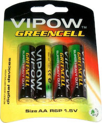 Rebel Baterii Zinc AA 1.5V 4buc