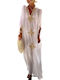 Chicret Damen Kaftan Für Strand Weiß