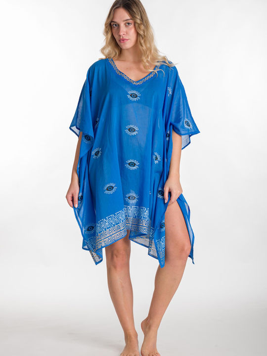 Rima Beachwear Feminin Caftan de Plajă Blue