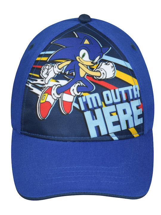 Sonic Παιδικό Καπέλο Jockey Υφασμάτινο Μπλε