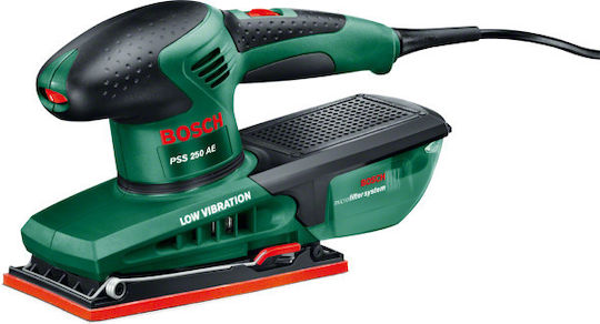Bosch PSS 250 AE Παλμικό Τριβείο 200W με Ρύθμιση Ταχύτητας και με Σύστημα Αναρρόφησης