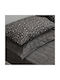 Charalambidis Textiles Leopard Kissenbezug-Set Oxford Black 50x70cm.