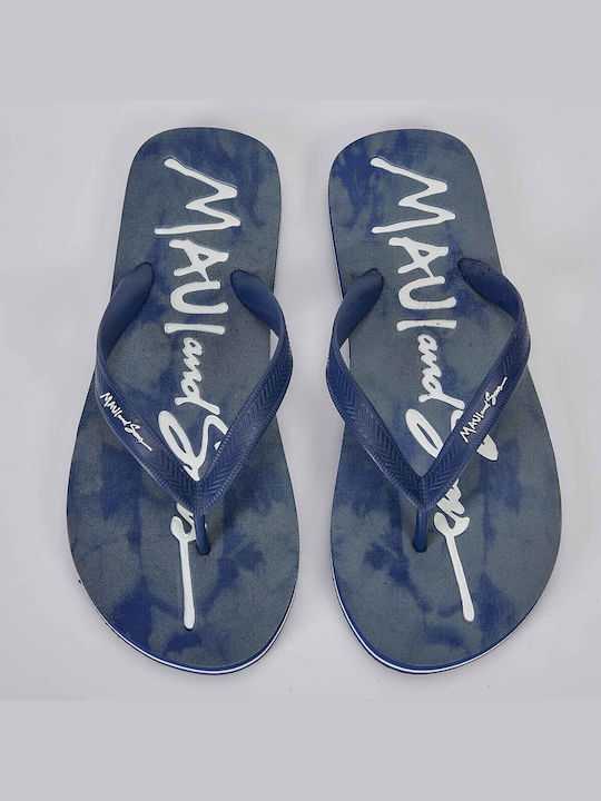 Maui & Sons Ανδρικά Flip Flops Μπλε