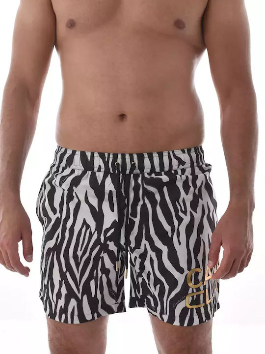 Roberto Cavalli Men's Boxer White/Black