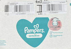 Pampers Sensitive Baby Wipes without Alcohol & Fragrance 12x52pcs