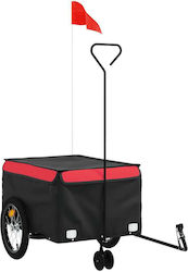 Vidaxl Bicycle Trailer Black Red 45 Kg Iron