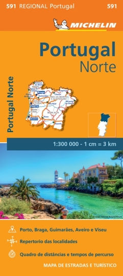 Portugal Norte - Michelin Regional Map 591