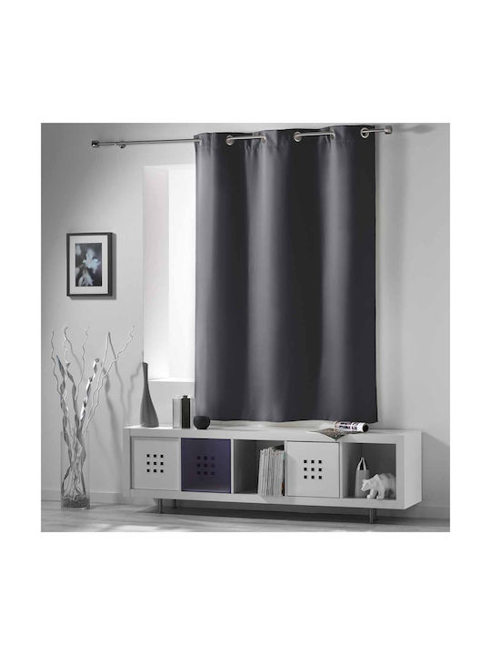 Curtain with Grommets L-c Occult Gray 140x180cm