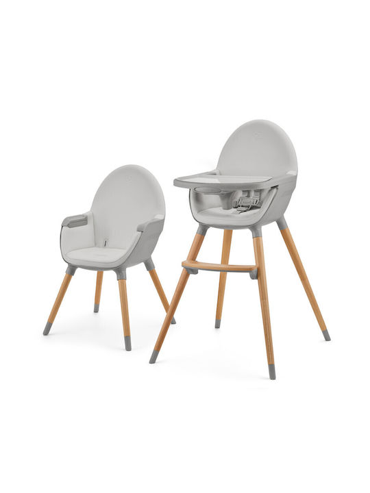 Kinderkraft Fini 2 Baby Highchair 2 in 1 With Adjustable Height Gray