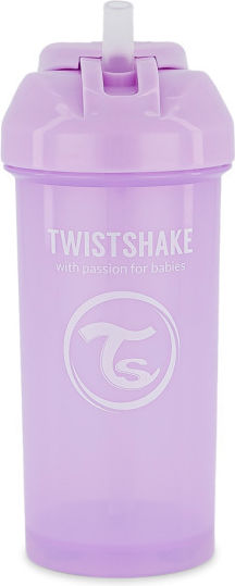 Twistshake Baby Cup Straw Cup made of Plastic Purple 360ml for 6m+m+