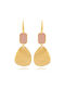 Angelo Barreta Earrings Pendants Gold Plated Nude