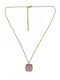 Kostibas Fashion Kostibas Fashion Halskette aus Vergoldetem Stahl Rosa
