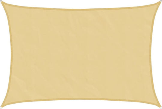 vidaXL Πανί Σκίασης Μπεζ με Επίστρωση PU 3.5x4.5m