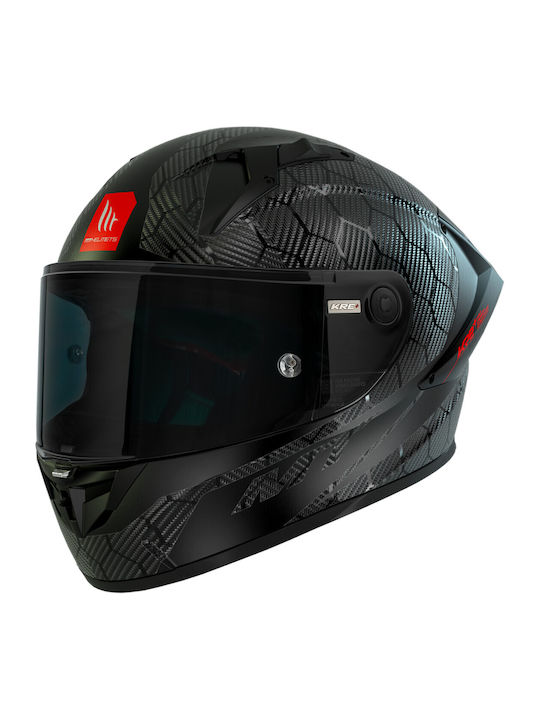MT Kre Plus + S Solid Carbon Gloss Κράνος Μηχανής Full Face DOT / ECE 22.06