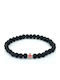 Kostibas Fashion Men's Bracelet with Lava Stones