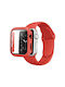 Пластмасов Калъф в Червен цвят за Apple Watch Series 7 41mm