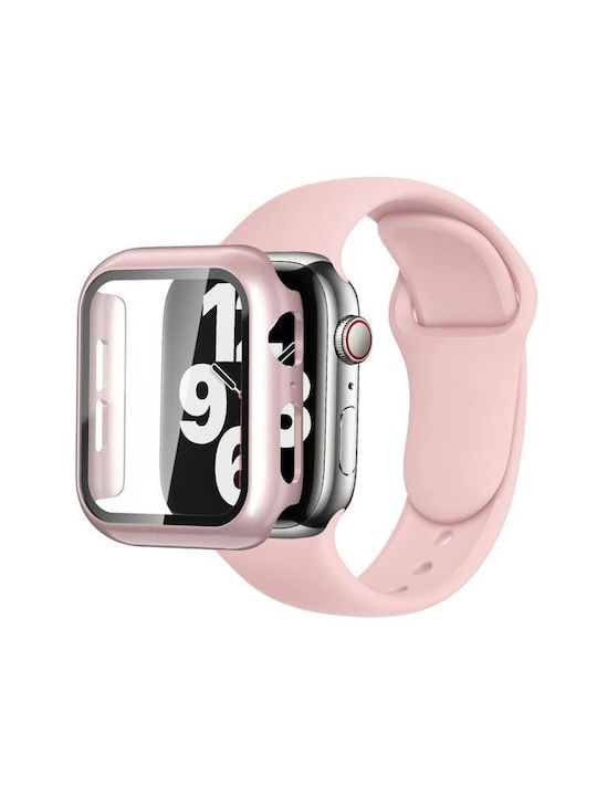 Πλαστική Θήκη σε Ροζ Χρυσό χρώμα για Apple Watch Series 7 41mm