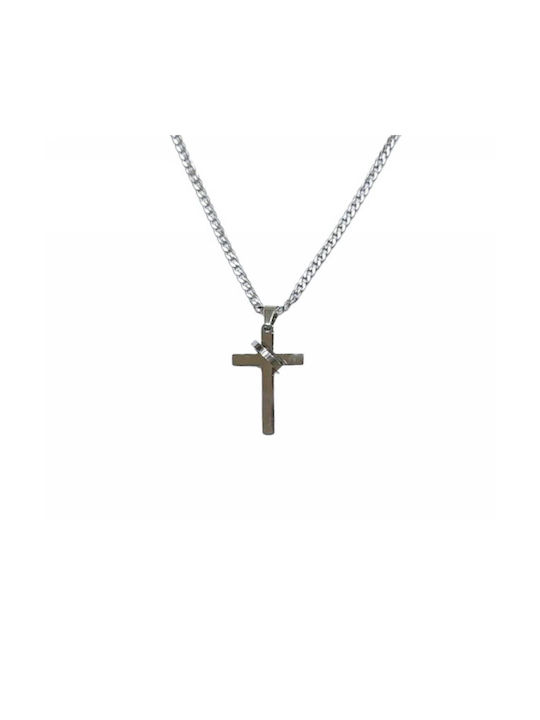 Kostibas Fashion Cross from Steel with Chain