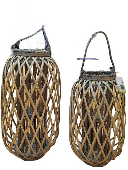 JK Home Decoration Candle Holder Metal in Brown Color 29x50cm 1pcs