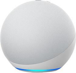 Amazon Echo (4th Gen) Smart Hub με Ηχείο 2.1 Συμβατό με Alexa Λευκό Glacier White