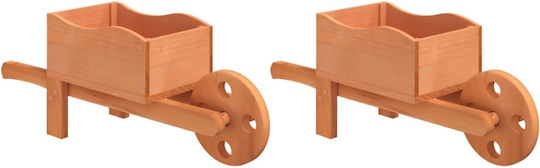 vidaXL Set 2 Planters Wooden Massif Wood