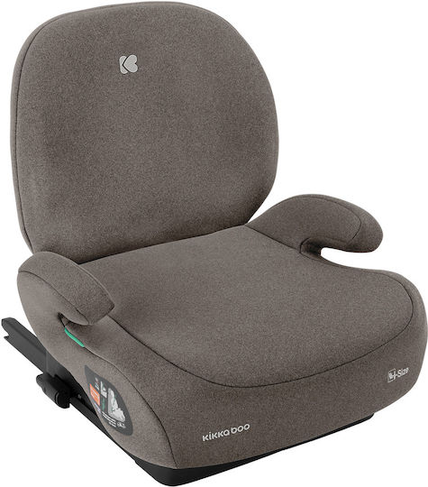 Kikka Boo i-Boost Детско Столче за Кола High-back Booster i-Размер с Isofix Кафяв