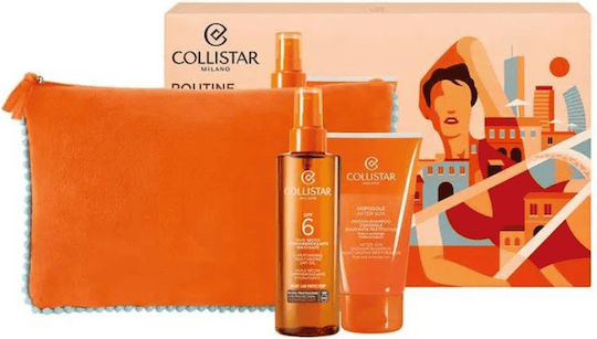 Collistar Σετ με After Sun, Λάδι Μαυρίσματος & Νεσεσέρ SPF6 3τμχ
