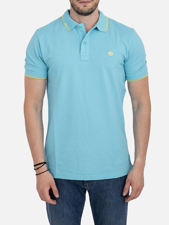 Ascott Herren Kurzarmshirt Polo lightblue