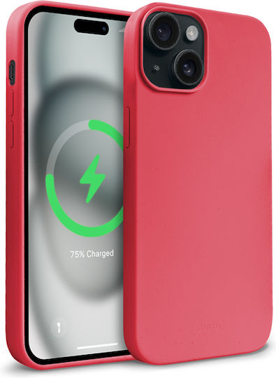 Crong Color Back Cover Σιλικόνης Ροζ (iPhone 15)