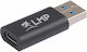 LMP Convertor USB-A masculin în USB-C feminin 1buc