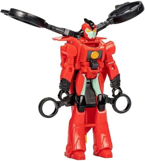 Action-Figur Transformatoren Earthspark Step Flip Changer Terran Twitch Red 10cm.