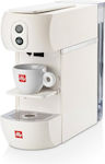 Illy Easy Kaffeemaschine für Kapseln E.S.E. Pod Druck 20bar Weiß