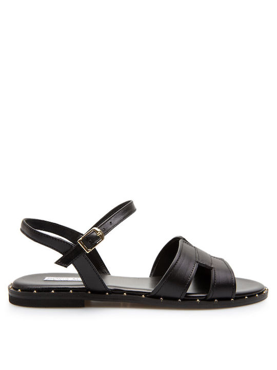 Sofia Manta Damen Flache Sandalen in Schwarz Farbe